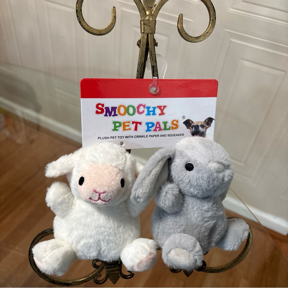 Smoochy Pet Pals ~SqueakyCrinkle Dog Toy. 5.5”